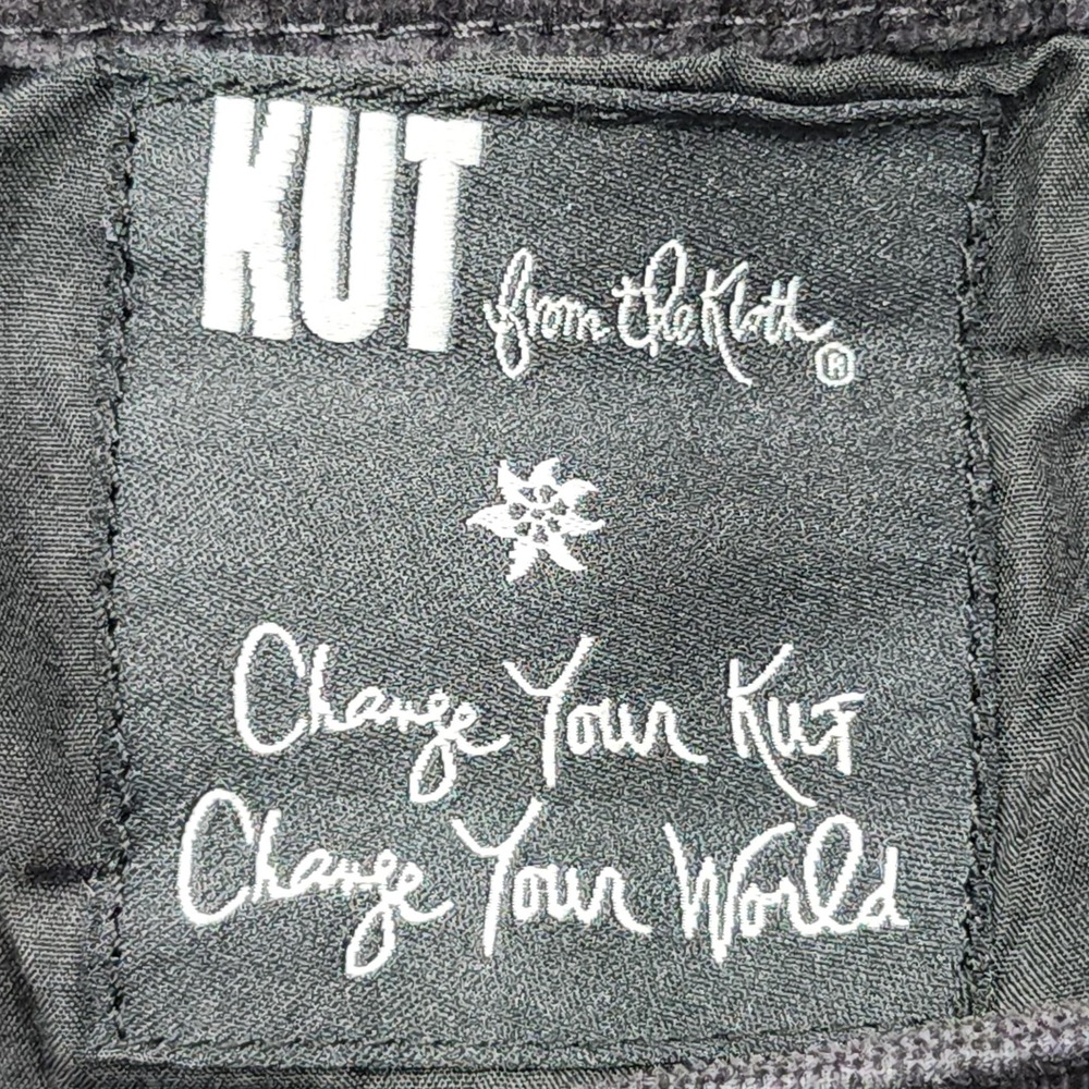 KUT From The Kloth Pants Womens 10 Black Corduroy Diana Skinny Stretch Jegging - Picture 7 of 15